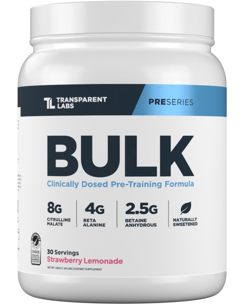 Transparent Labs Bulk Pre-Workout